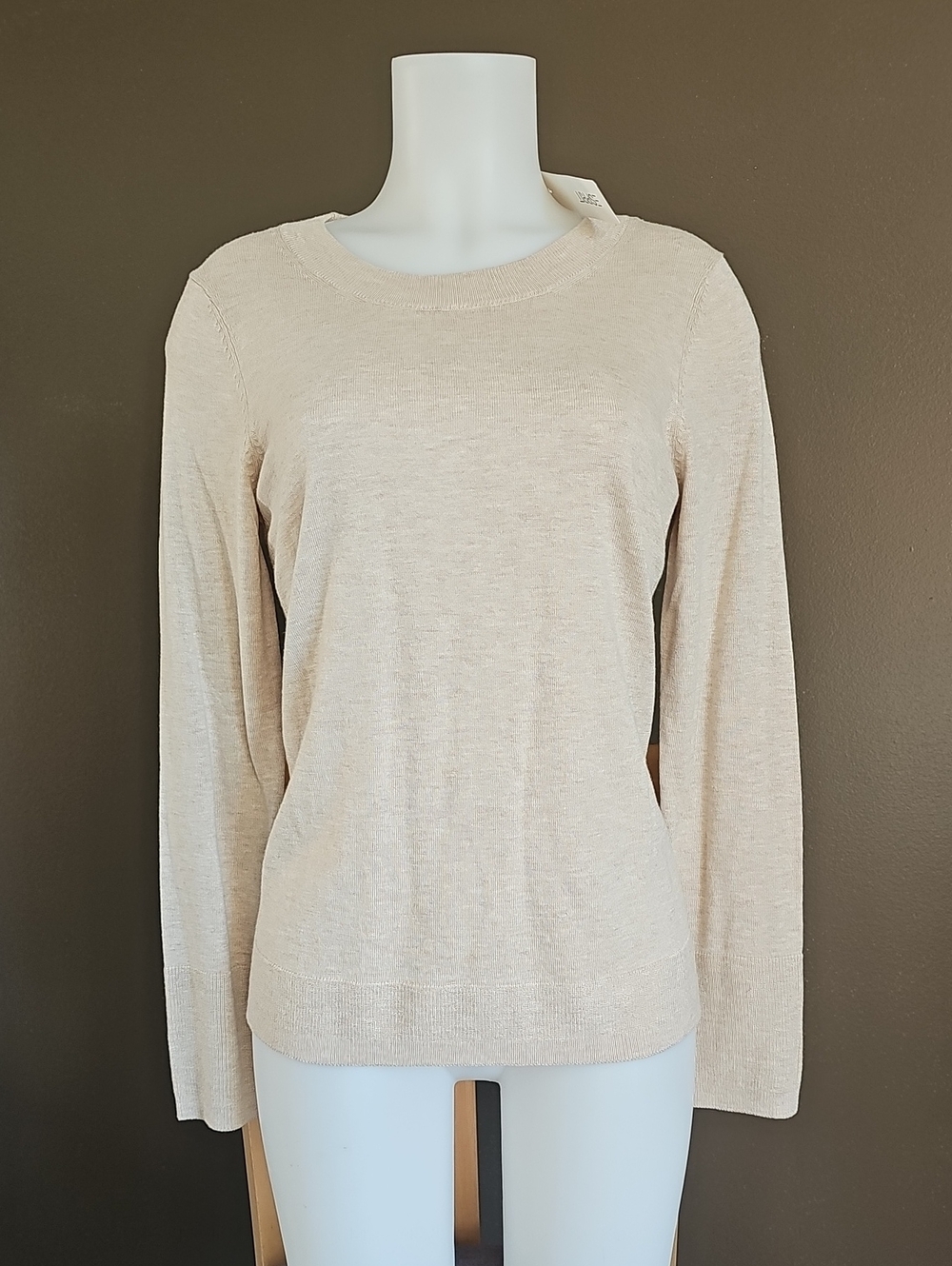 Esprit Crewneck Sweater in Light Beige